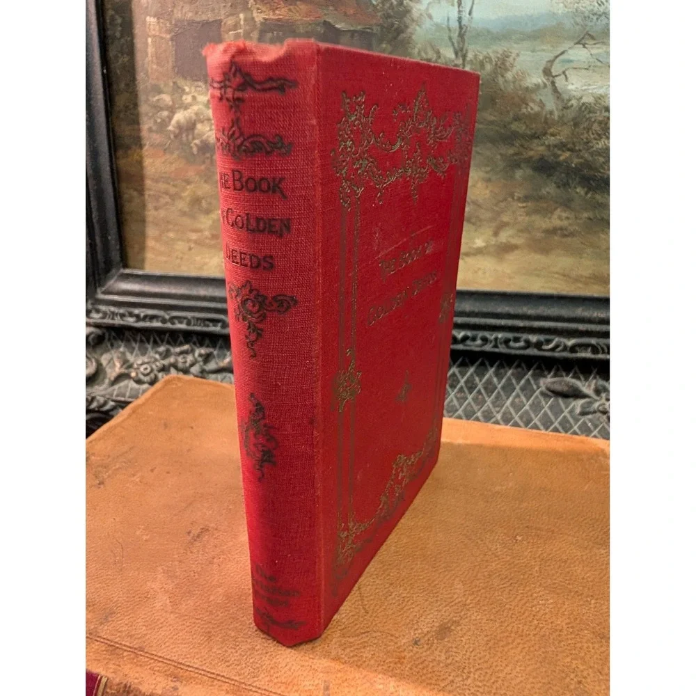 Antique 1895 A Book of Golden Deeds Louis Klopsch Red Gilt Hardcover Book